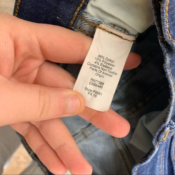 Madewell 9” High Riser Skinny Skinny Jean Dark Wash Size 25 - Picture 8 of 8